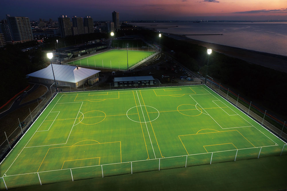 照明(投光器)納入事例　日本サッカー協会 JFA 代表強化施設